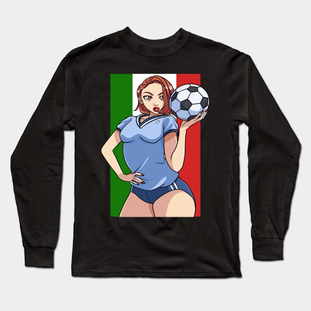 Mexico World Cup Soccer Lover Tournament Qatar Long Sleeve T-Shirt by Noseking